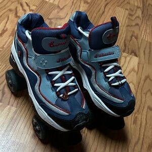 BRITNEY 4WHEELERS SKATES Blue and Red Roller Skates